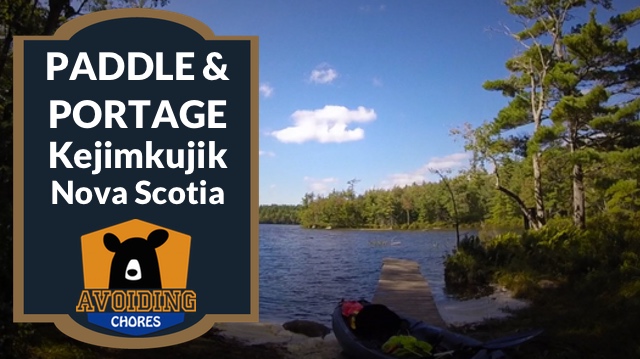 Kayak Paddle & Portage Frozen Ocean to Big Dam At Kejimkujik Nova Scotia - paddle portage big dam kejimkujik nova scotia