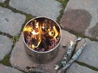 Hobo Stove -using an IKEA item and making a simple wood stove