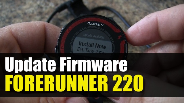 Garmin Forerunner 220 – How To Update Firmware