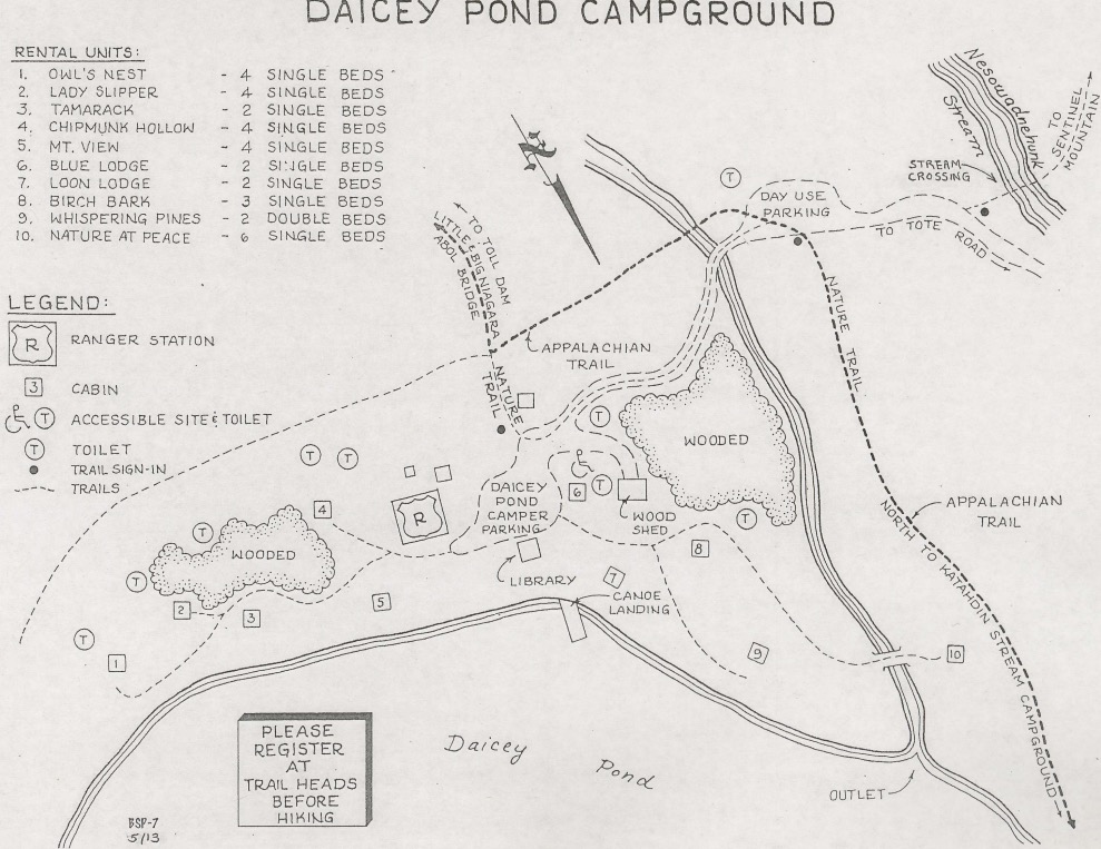 daicey pond map