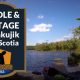 Kayak Paddle & Portage Frozen Ocean to Big Dam At Kejimkujik Nova Scotia