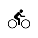 Bicycle trail icon
