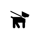 Pets on leash / Dog friendly icon