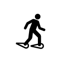 Snow-shoeing icon