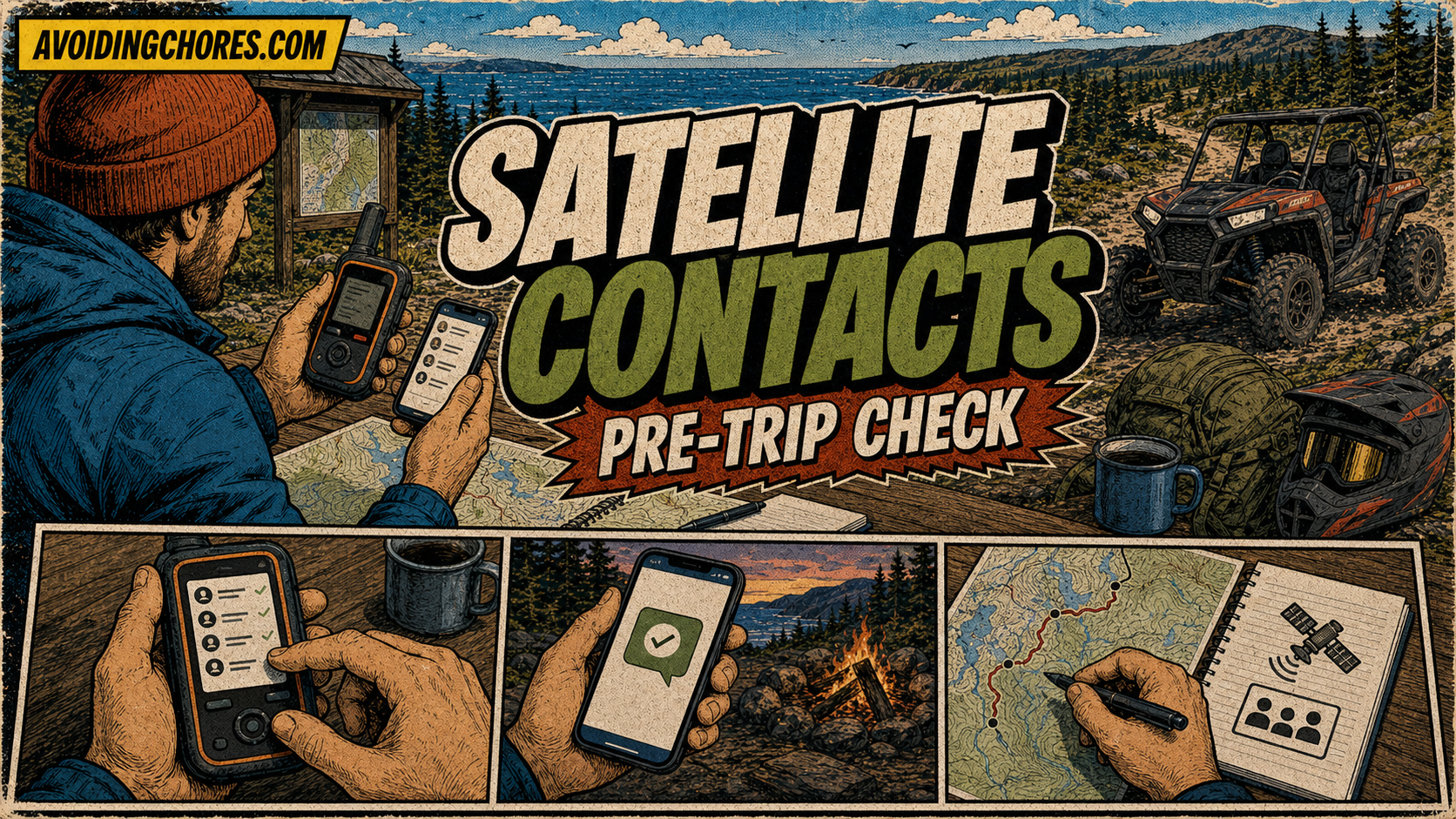 How To Prepare Satellite Communicator Contacts Before A Trip
