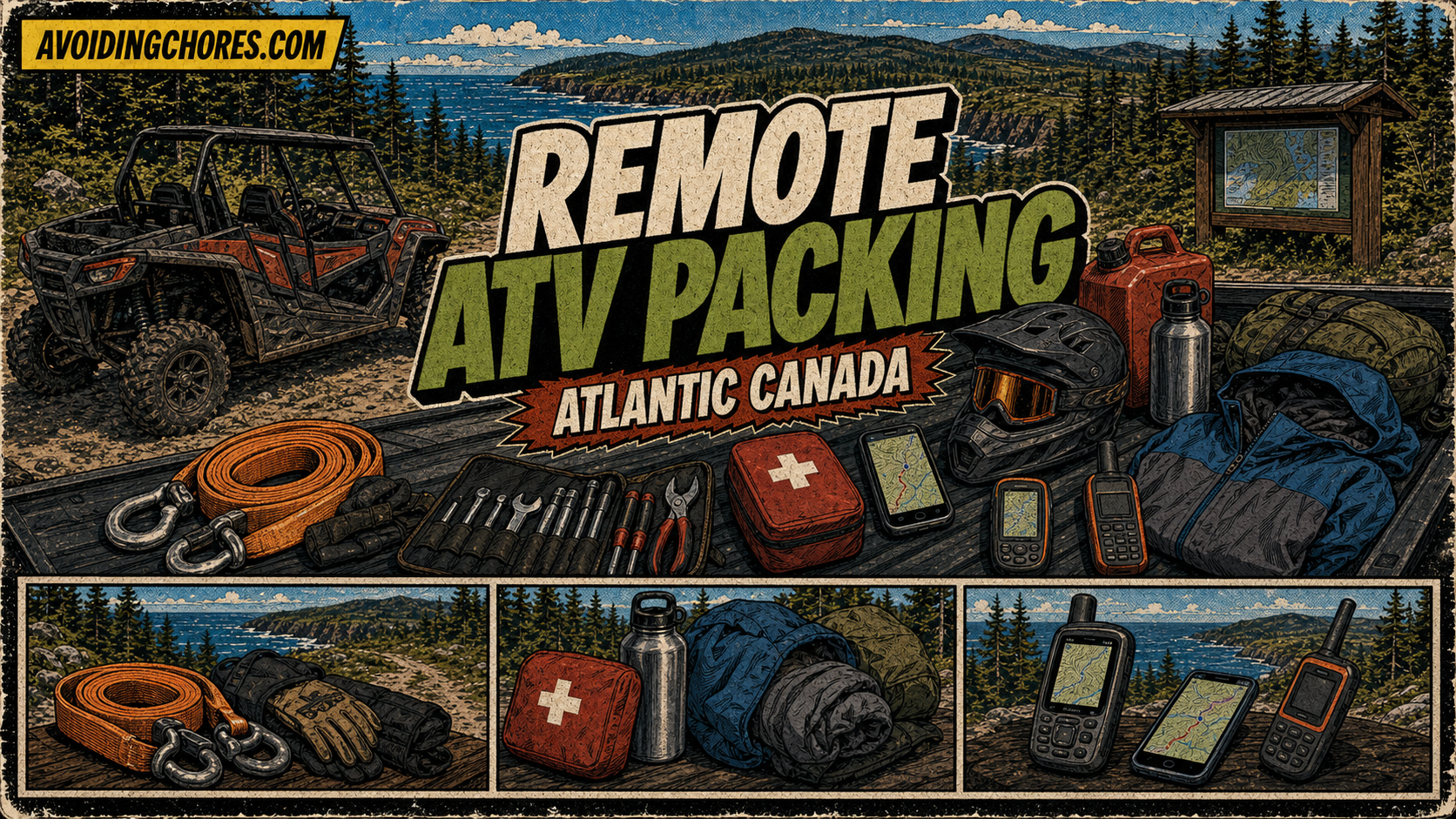 What To Pack For A Remote ATV Ride In Atlantic Canada