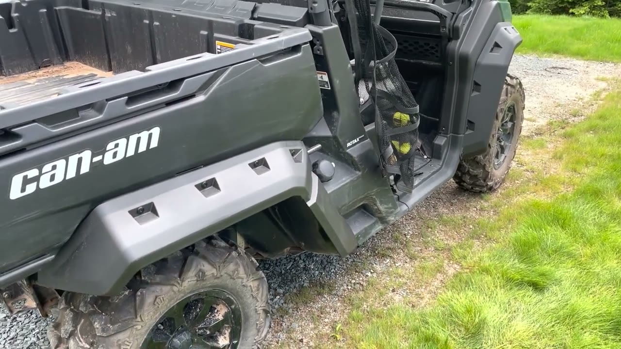 Fender flares installed on a 2022 Can-Am Defender